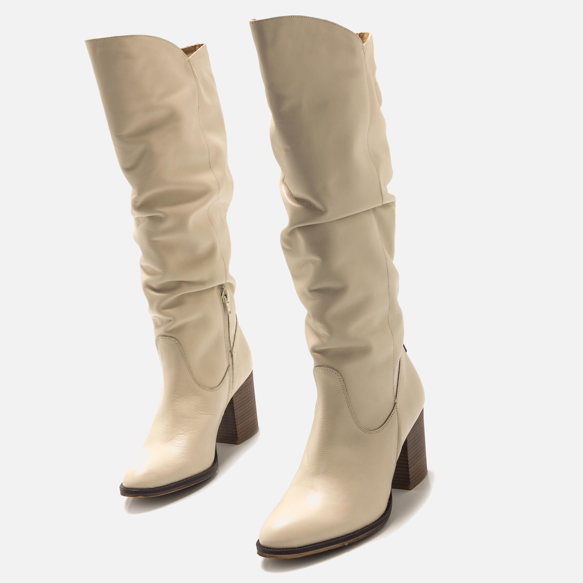 Acheter UMA beige 55747 Bottes a talons Mtng pour Femme